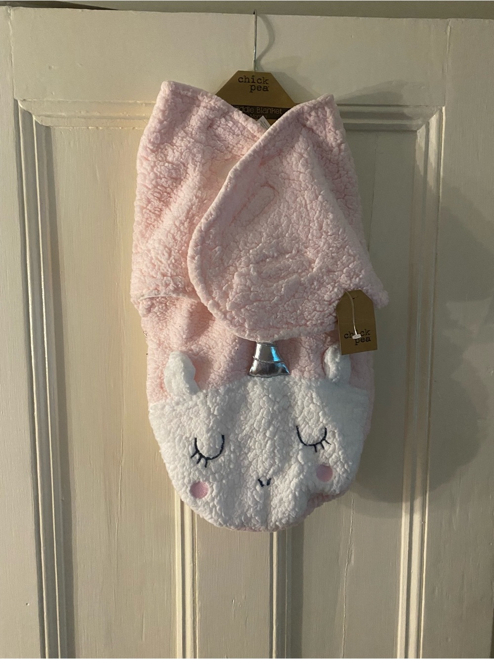 NWT! chick pea Pink Unicorn Baby Swaddle